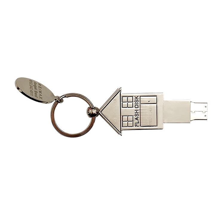 2020 new creative Metal house shaped cute flash drives LWU984